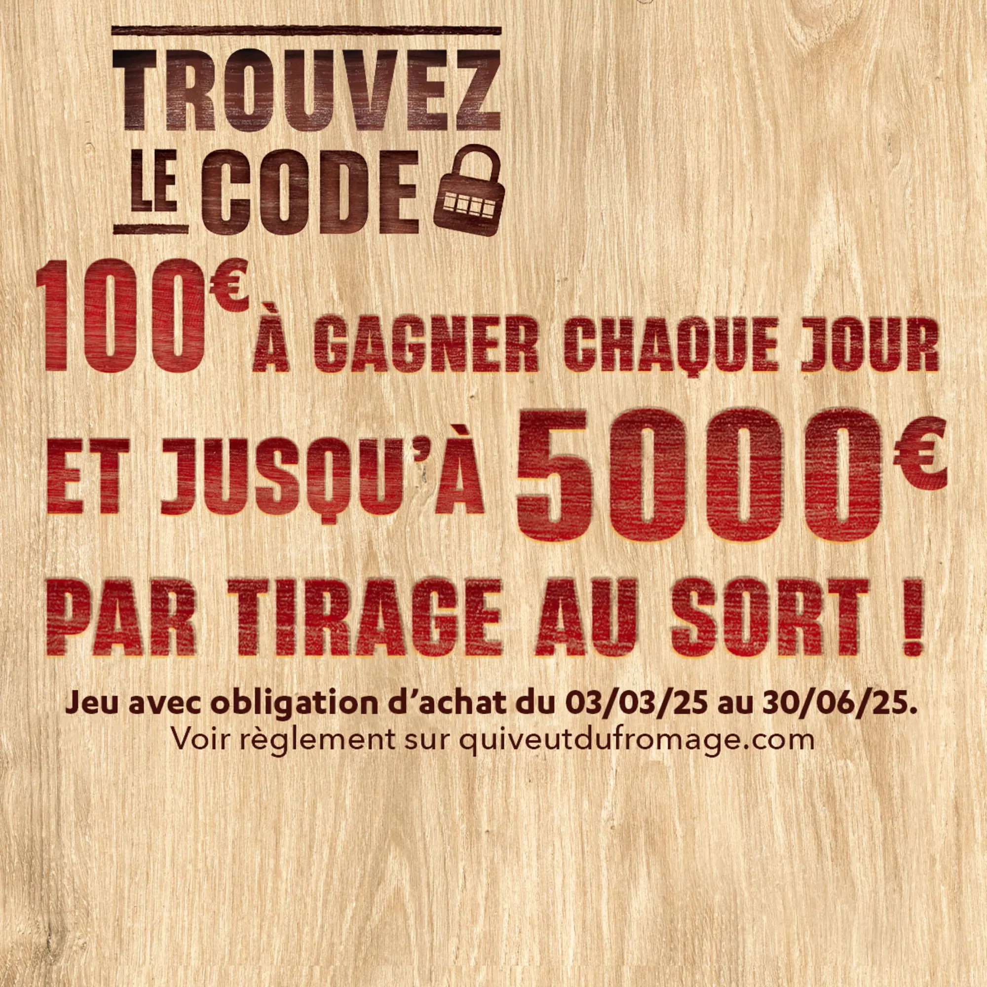 Bannière mobile espace de marque - Jeu Trouvez le code 2025
