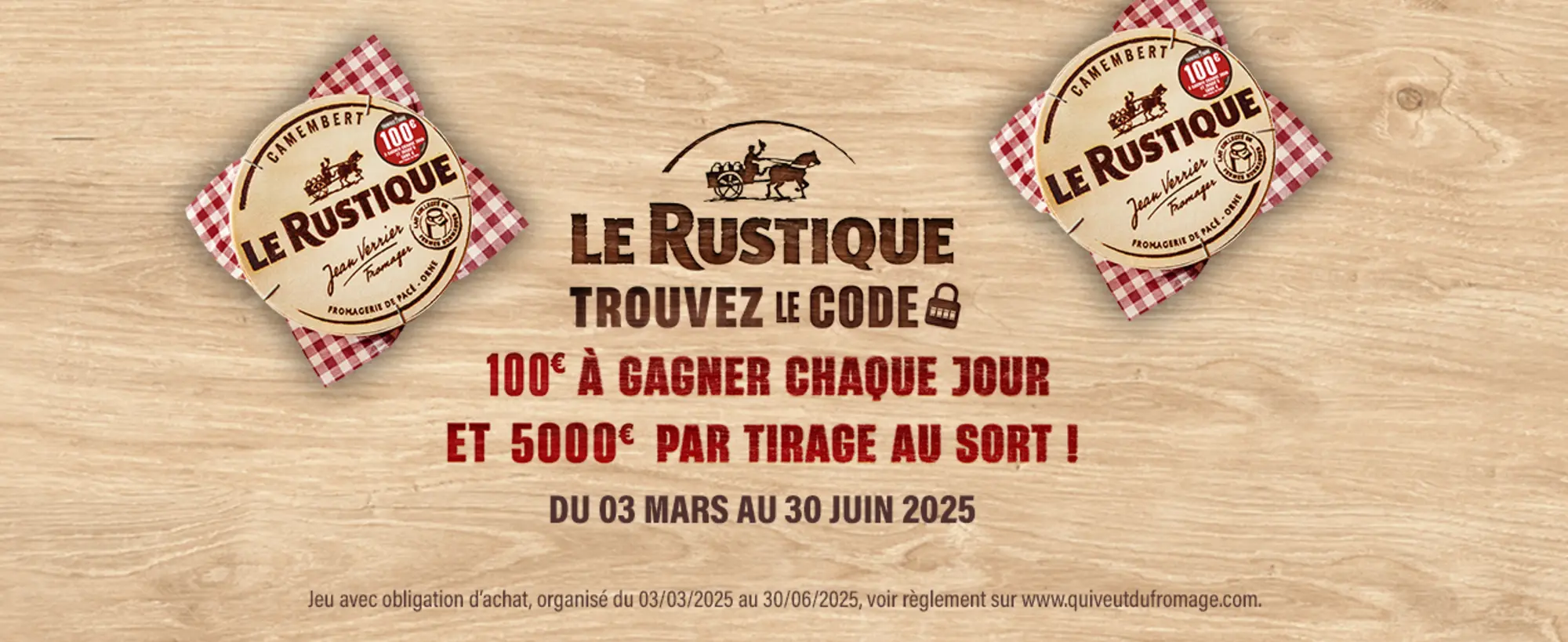 Le Rustique - JEU QVDF - Trouvez le code - Asset MAJ au 30 juin