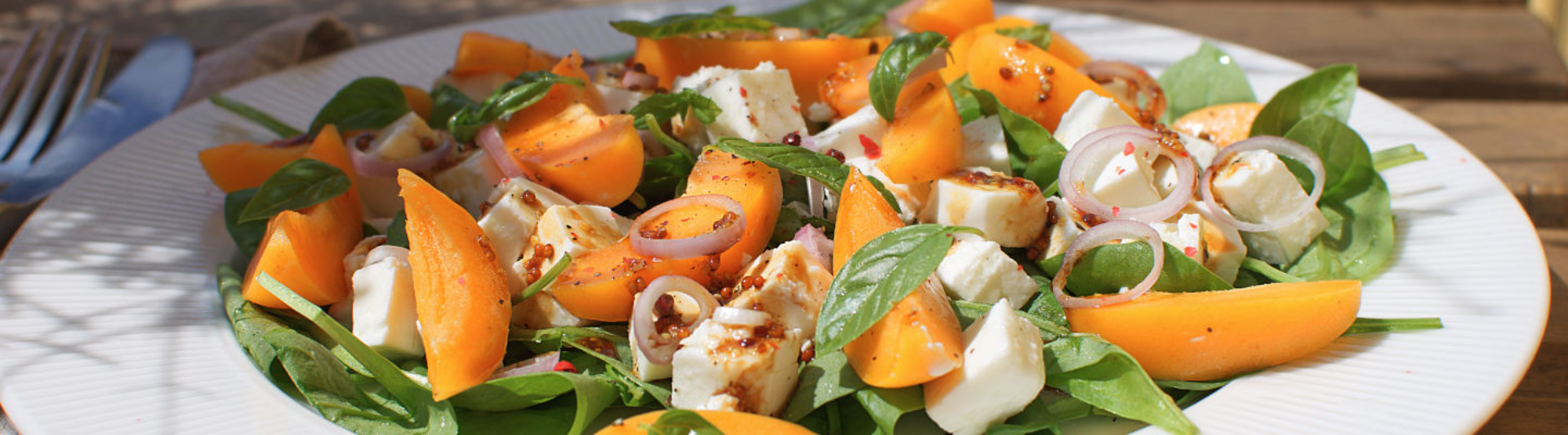 Salade de carottes à l'abricot et fromage de brebis