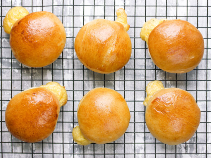 Beignet cœur fondu au fromage à raclette