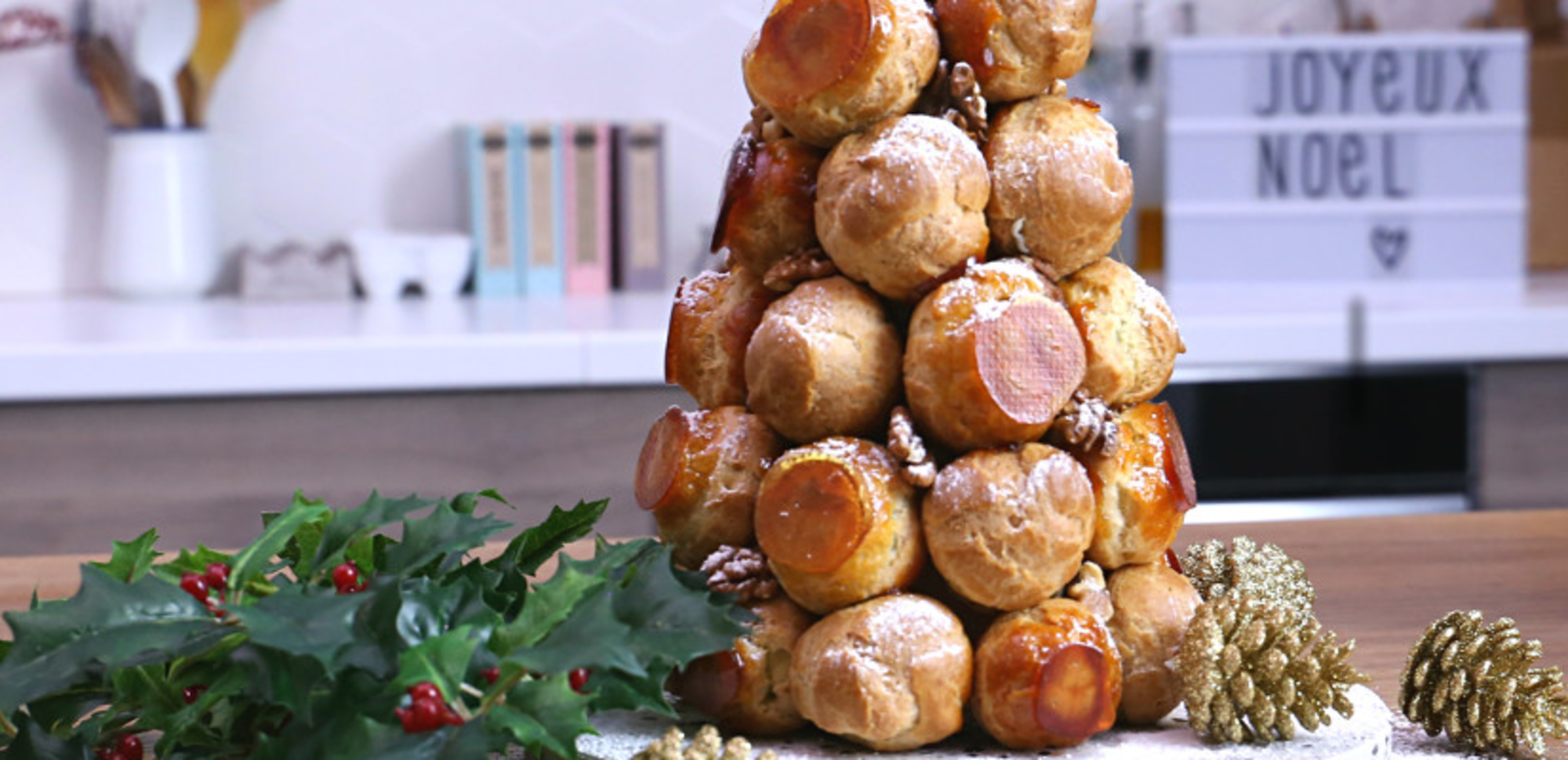 Choux sucrés-salés à la crème de bleu