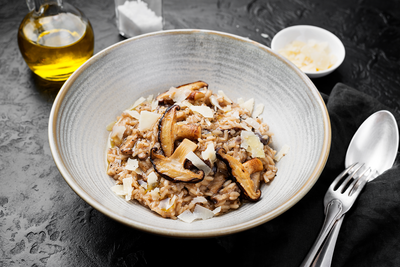 Risotto aux champignons et parmesan