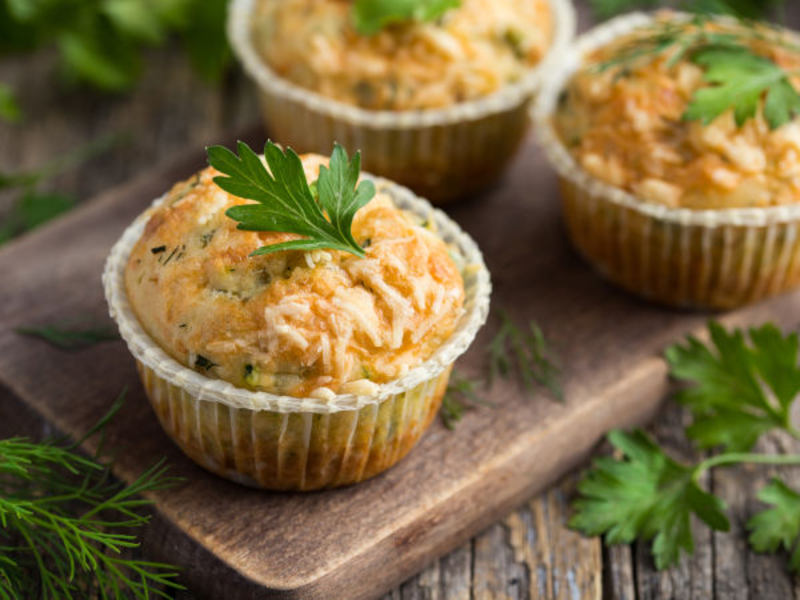 Petits flans de courgettes au Maroilles