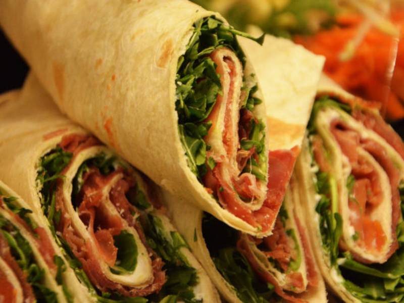 Wrap au brie et chorizo