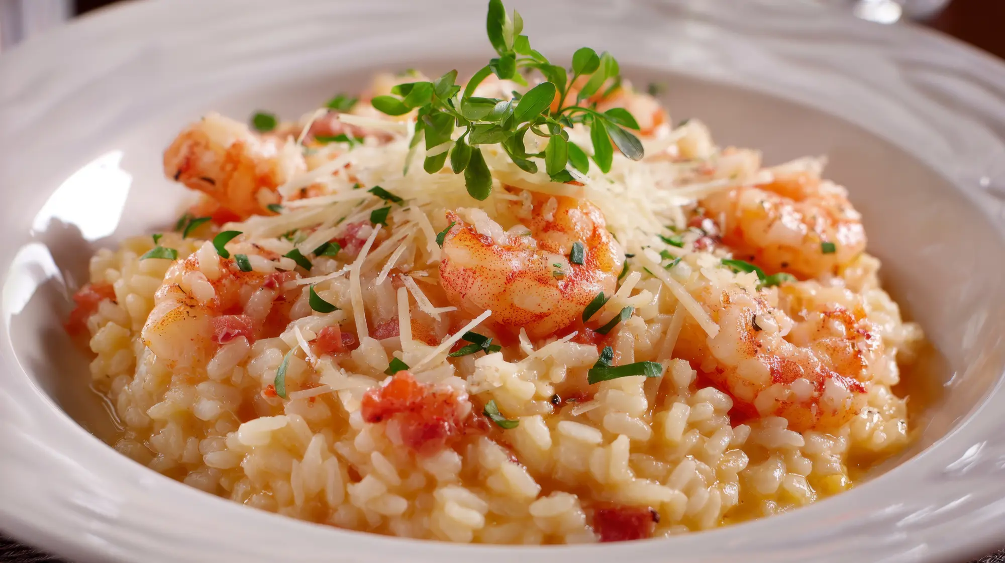 Risotto crevettes parmesan