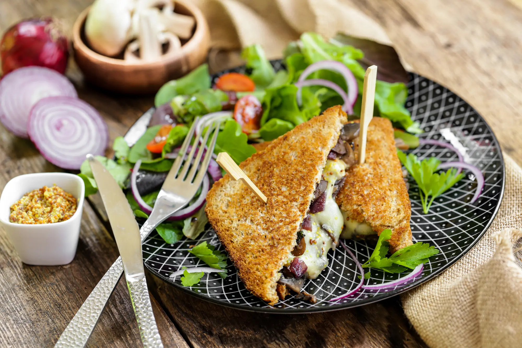 Croque-monsieur végétarien