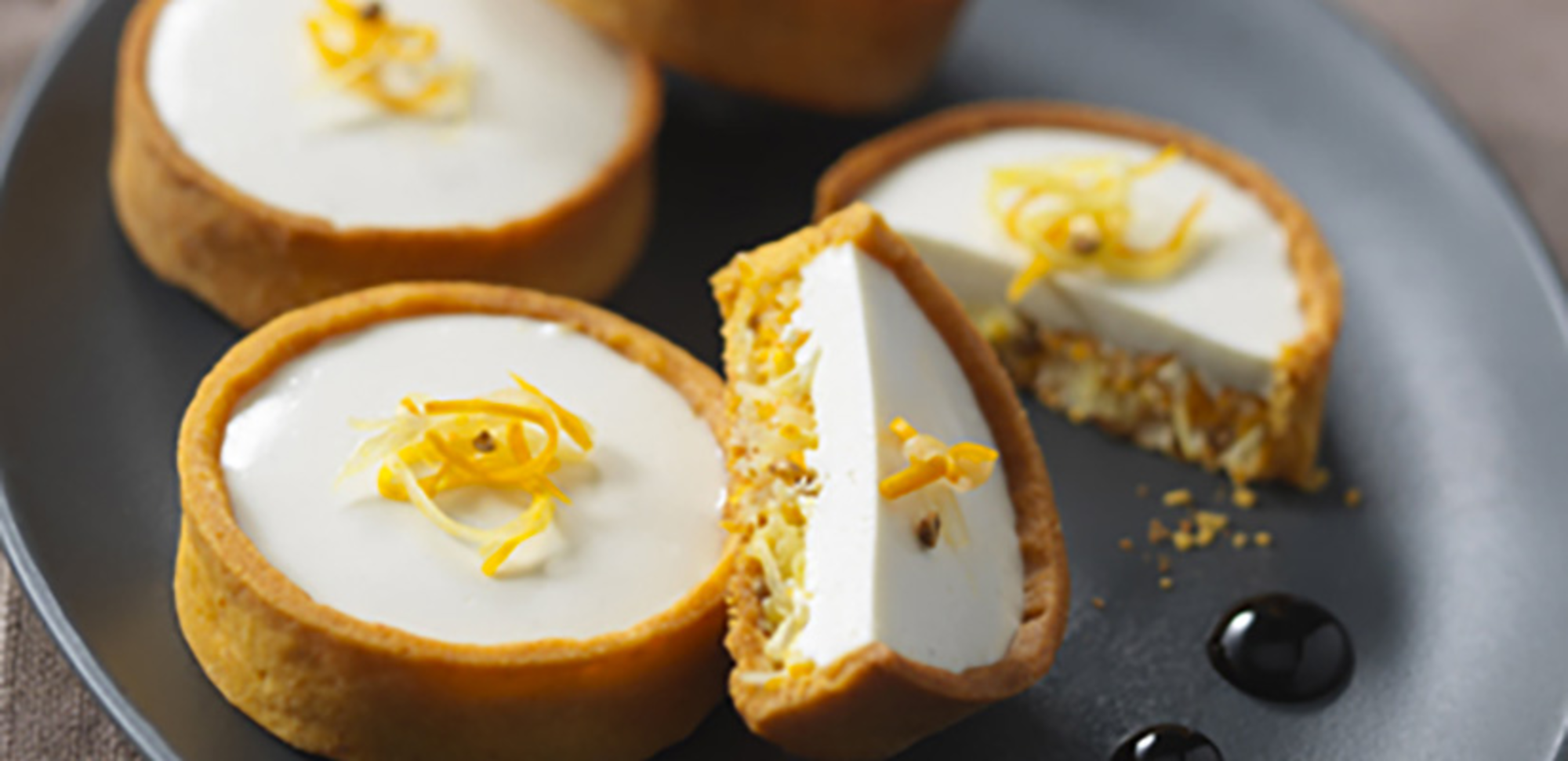 Tartelettes de légumes au fromage frais, réduction balsamique