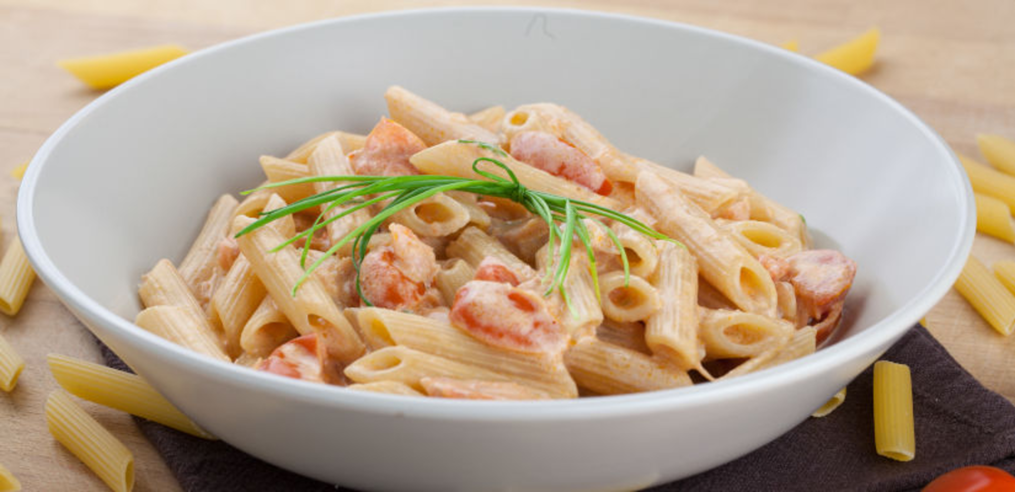 Salade de pâtes au saumon et fromage frais