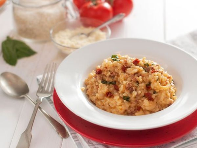 Risotto au gouda et tomates séchées