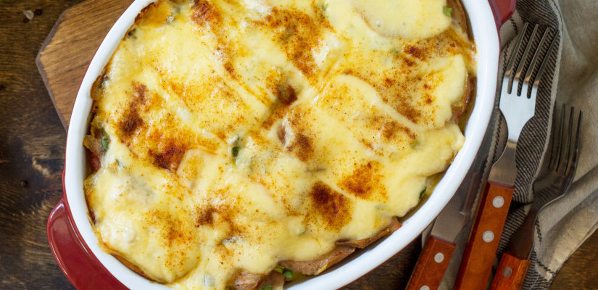 Gratin de pommes de terre façon raclette