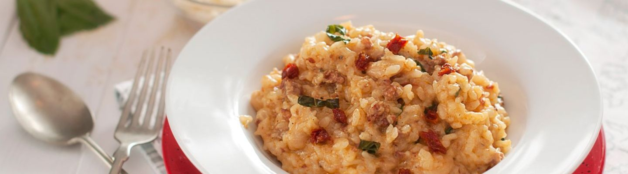 Risotto au gouda et tomates séchées