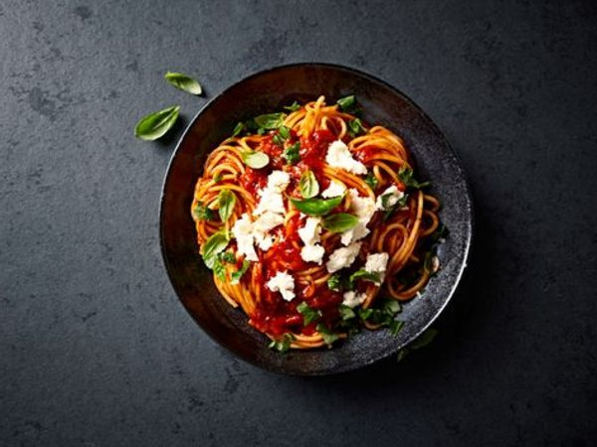Pâtes italiennes à la mozzarella