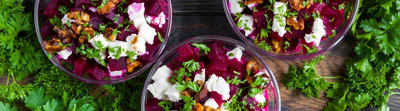 Verrine de betterave au fromage frais