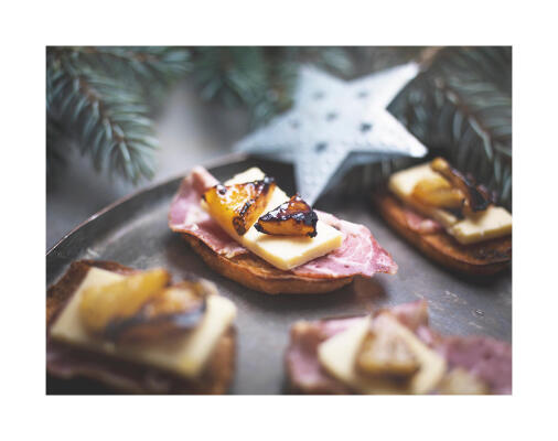 Toasts ananas et cheddar