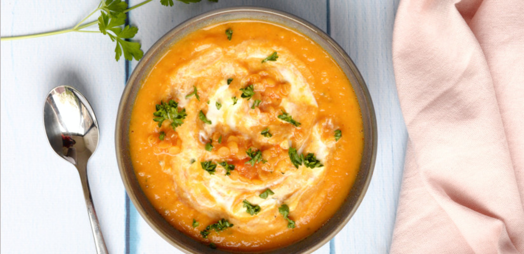 Soupe de lentilles corail