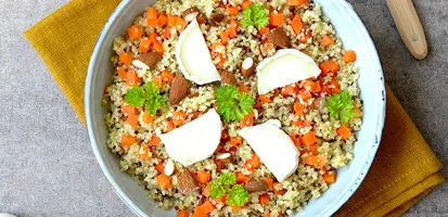 Risotto quinoa chêvre Saint Loup