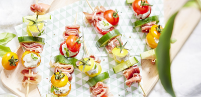 Brochettes tomates farcies