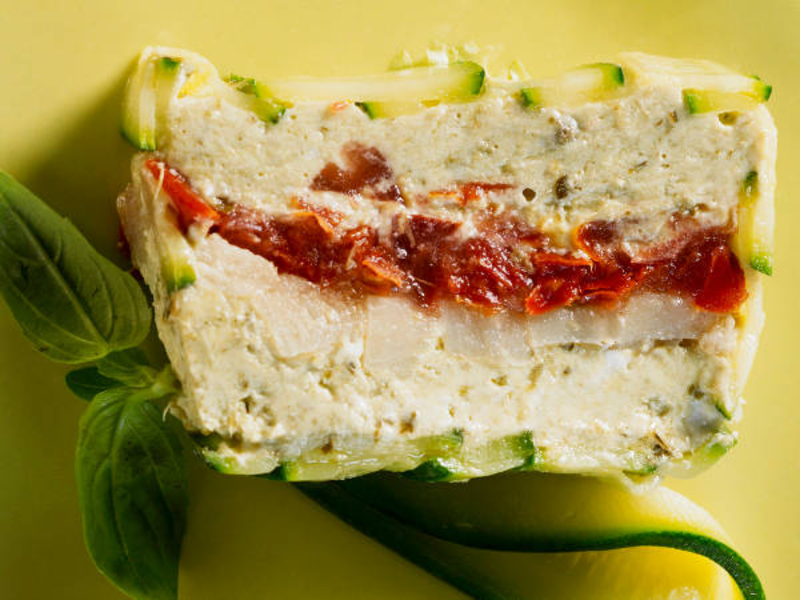 Terrine d'artichaut au fromage frais et tomate séchée