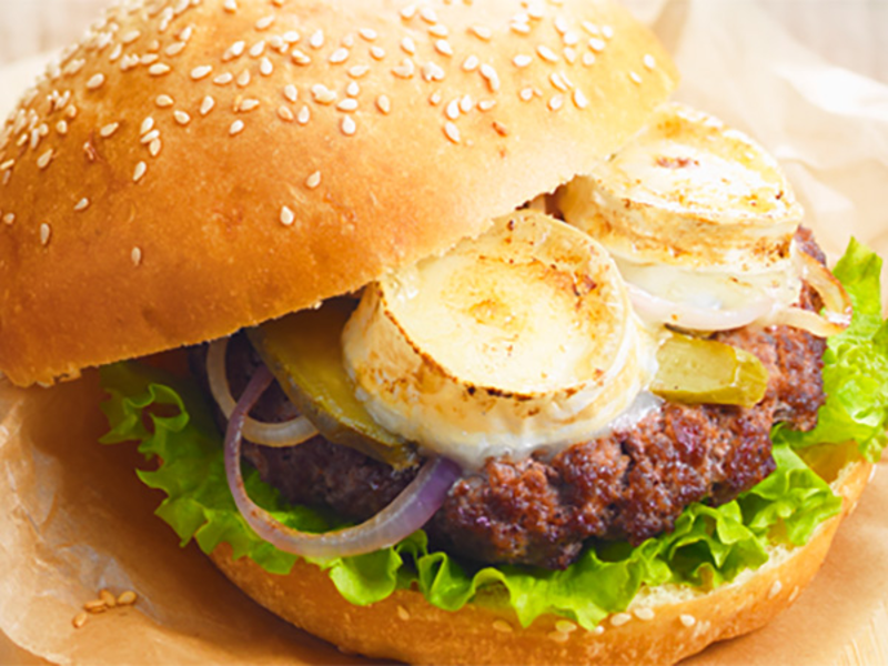 Burger au fromage de chèvre