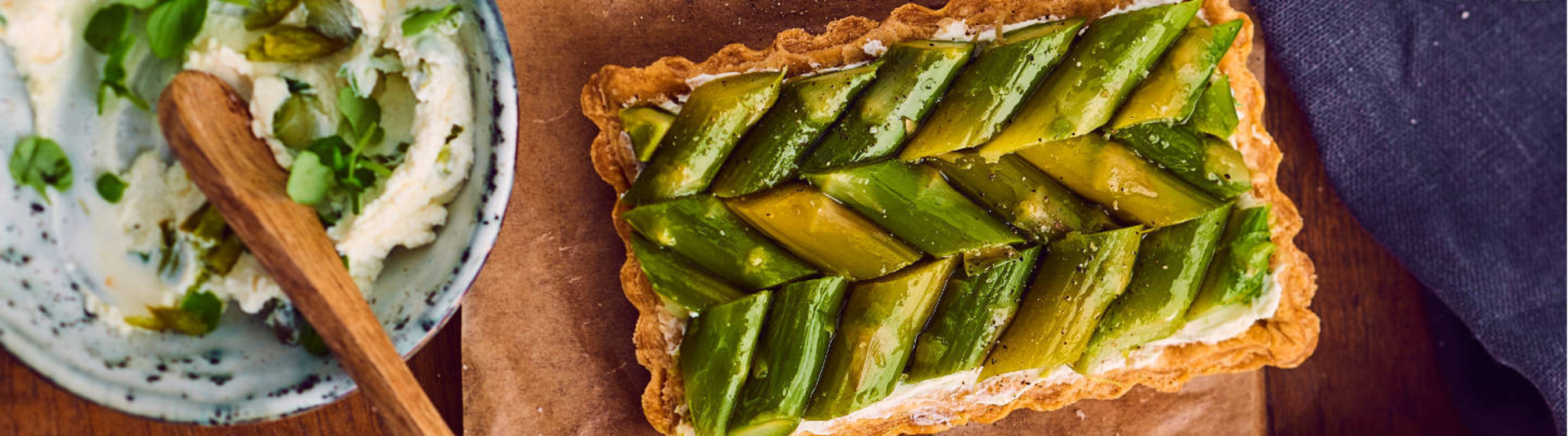 Réussir sa tarte aux asperges vertes et fromage frais