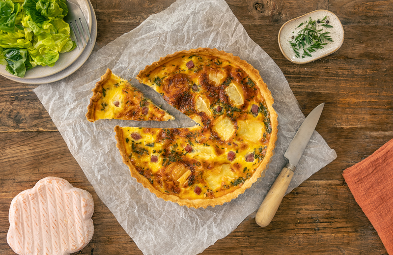 Quiche au jambon et fromage