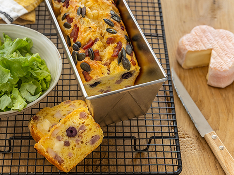 Cake aux lardons et fromage