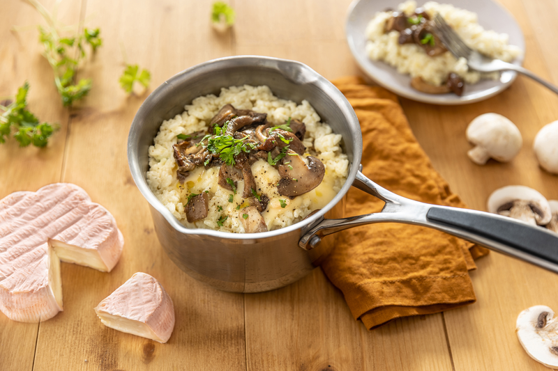 Risotto aux champignons des bois et au fromage