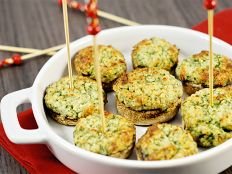 Champignons farcis au camembert