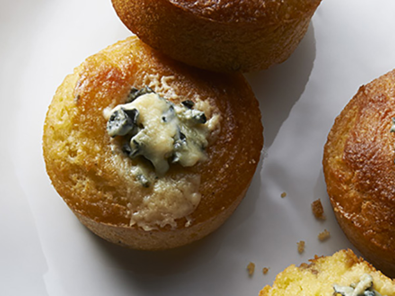 Muffins de châtaignes & fromage bleu