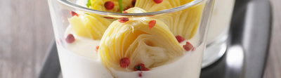 Verrine au fromage frais et cœur d'artichaut