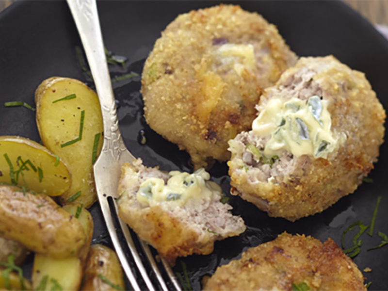 Croquettes de veau au bleu