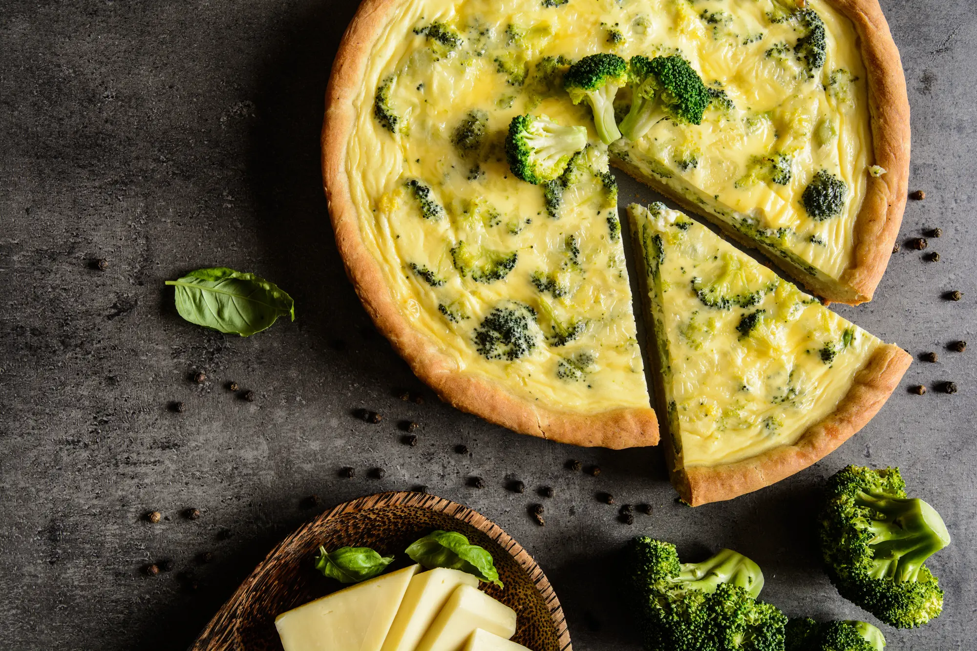 Tarte brocoli camembert facile : la recette fondante sans fond détrempé