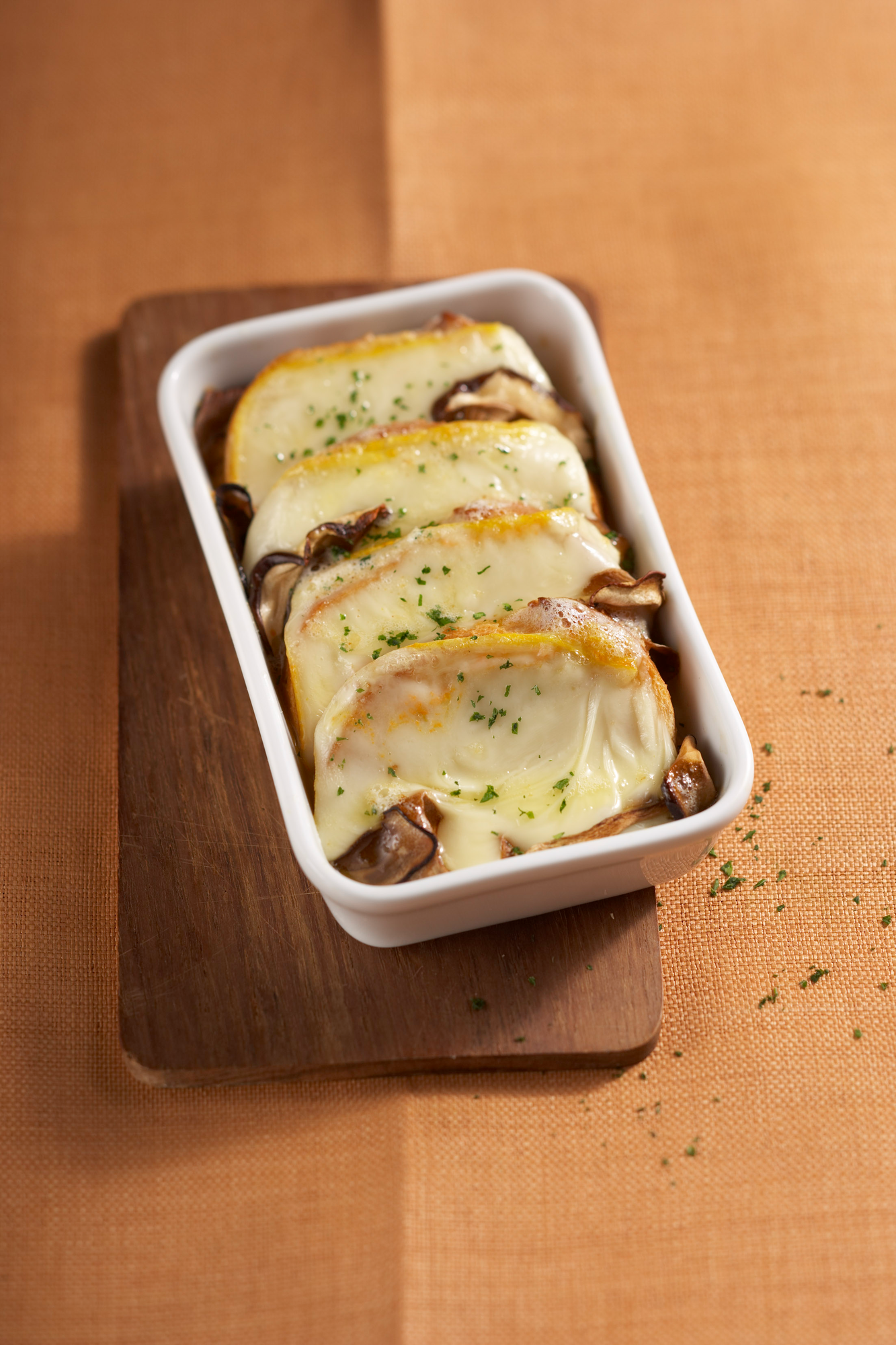 Croque-monsieur aux champignons et fromage