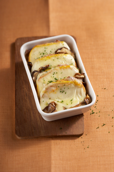 Croque-monsieur aux champignons et fromage