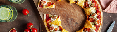 Tarte couronne aux légumes et fromage apéritif aux saveurs italiennes