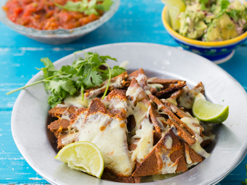 Nachos au fromage et poulet