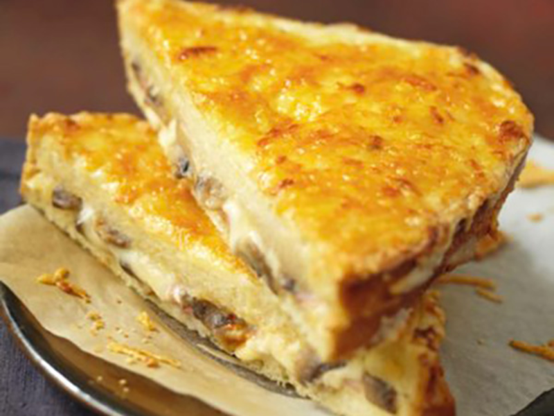 Croque-monsieur fromage champignon