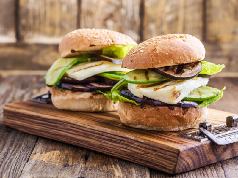 Hamburger courgettes, oignon et fromage