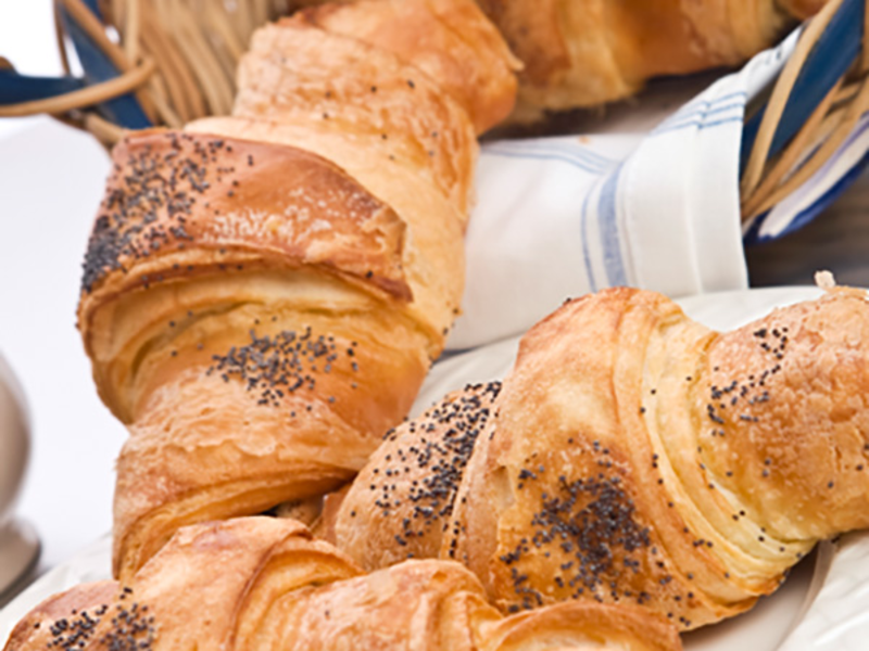 Mini croissants apéritifs au fromage frais ail & fines herbes