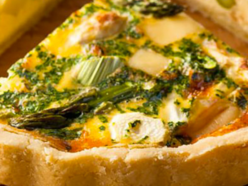 Quiche aux asperges et au fromage