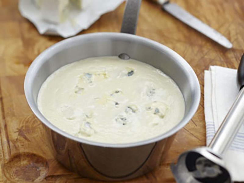 Sauce crémeuse émulsionnée au bleu