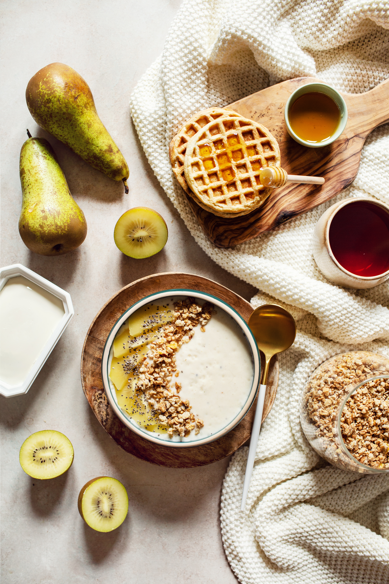 Smoothie bowl kiwi et poire