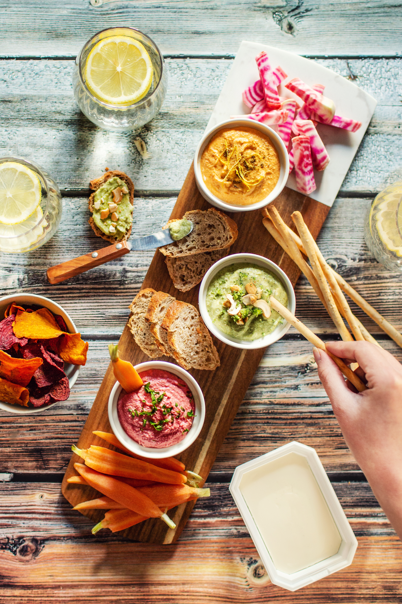 Trio de tartinades aux légumes