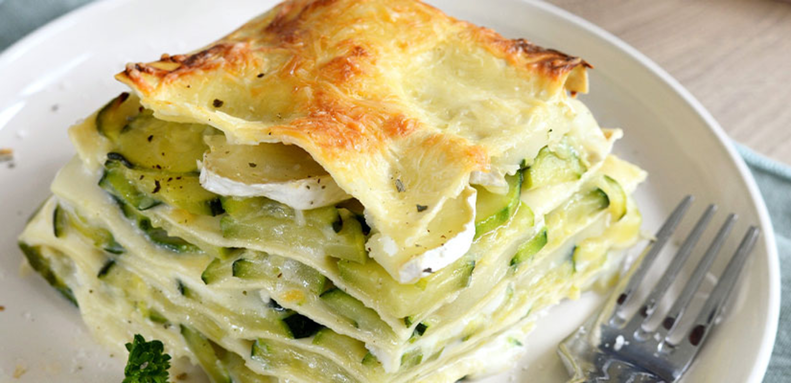 Lasagnes courgettes et chèvre