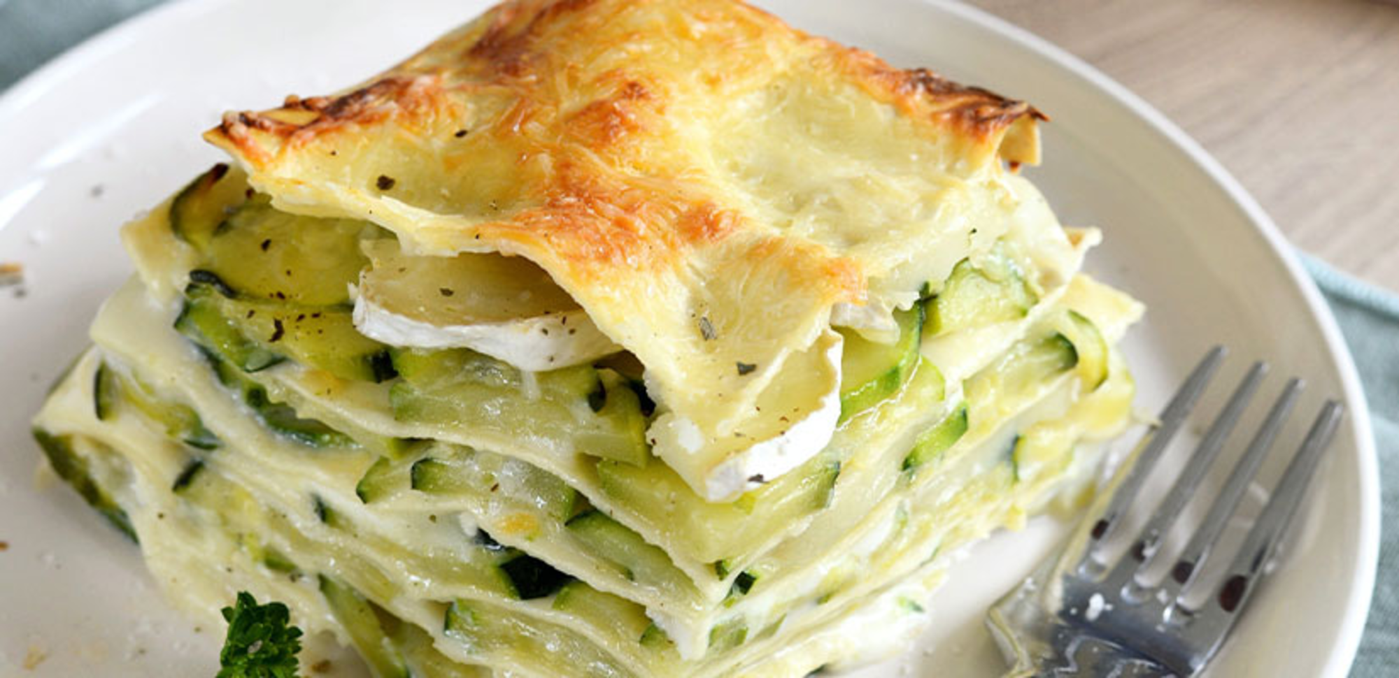Lasagnes aux courgettes et fromage de chèvre