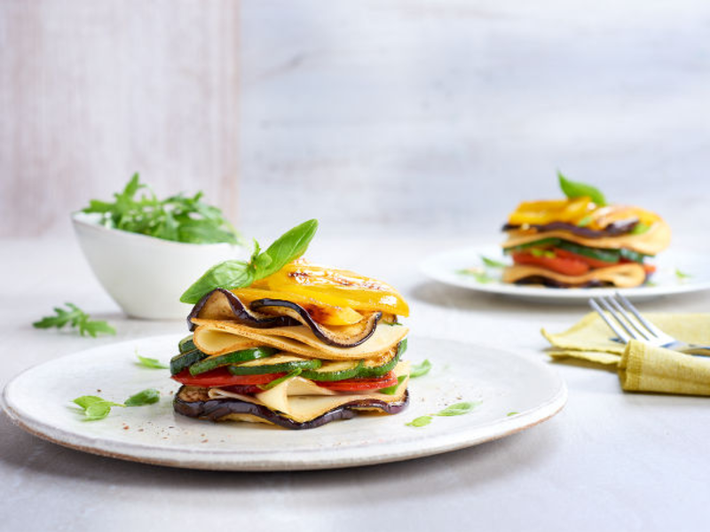 Millefeuille de légumes du soleil au fromage