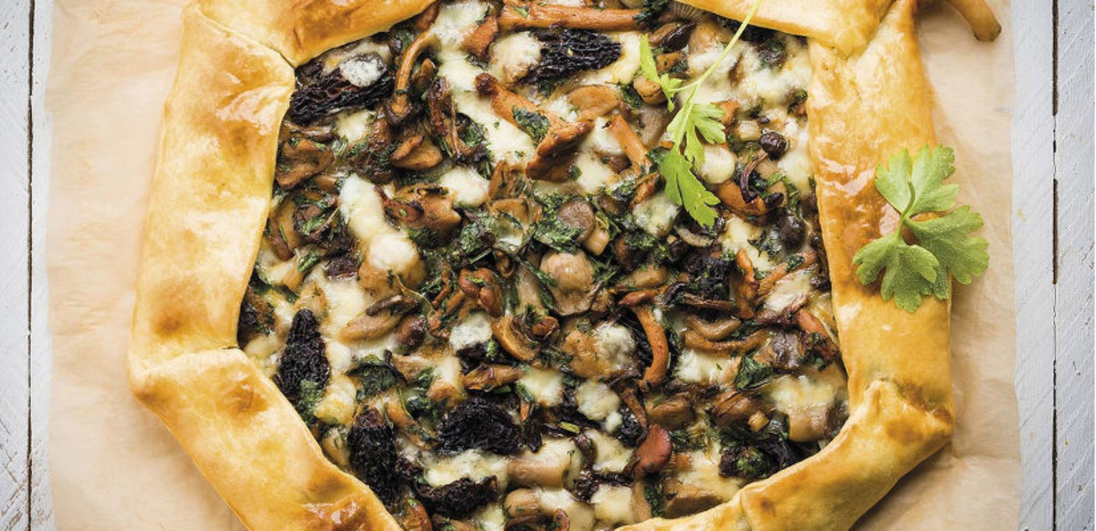 Tarte champignons Riches Monts