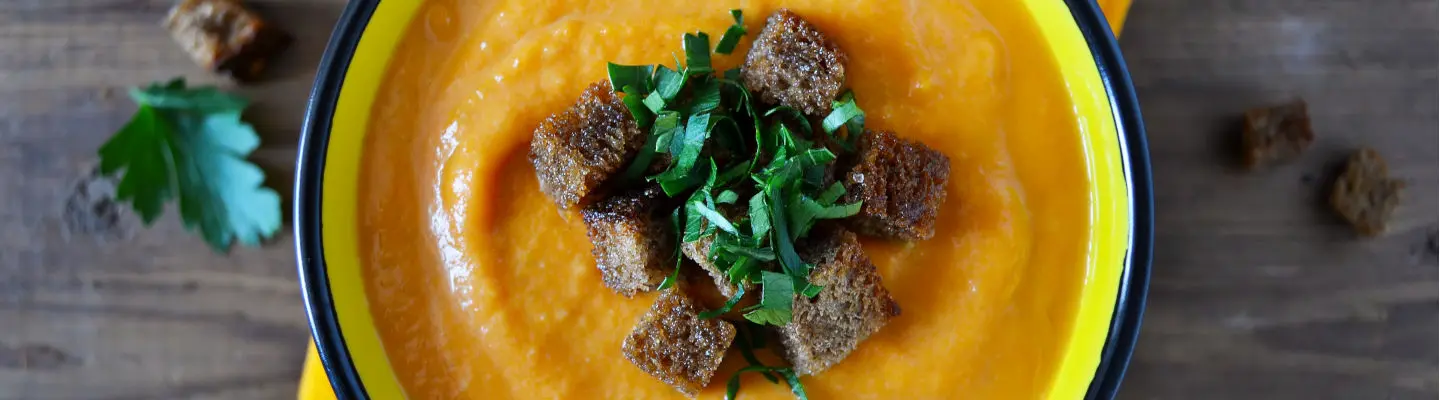 Purée de carotte au cumin et fromage frais