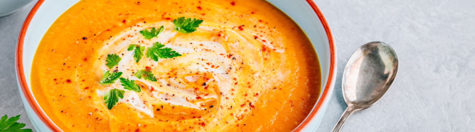 Purée de courge butternut au fromage frais