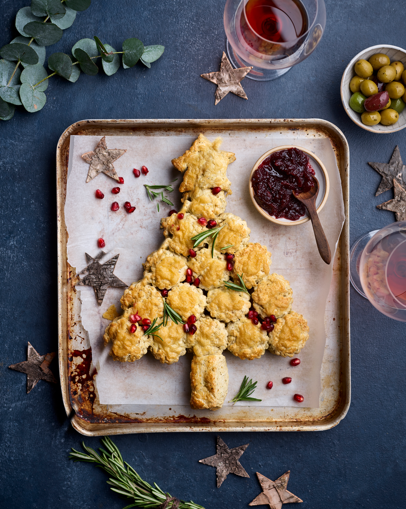 Sapin de Noël apéritif au cheddar